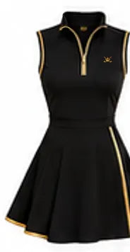 Golf Dress — Nero · fronte