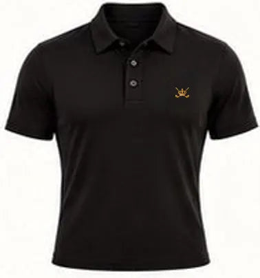 Travel Sculpt Polo — Nero · fronte