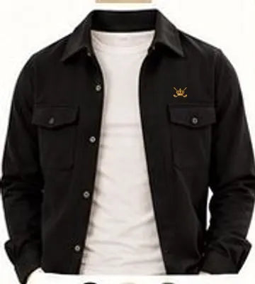 Motion Sculpt Overshirt — Nero · fronte