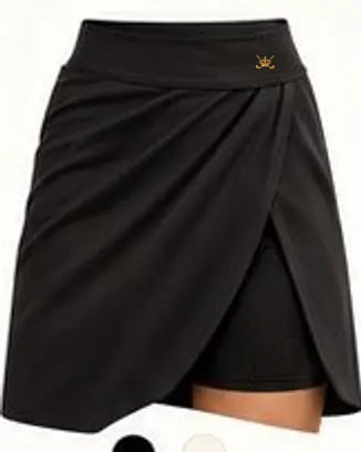 Sculpt Skirt — Nero · fronte