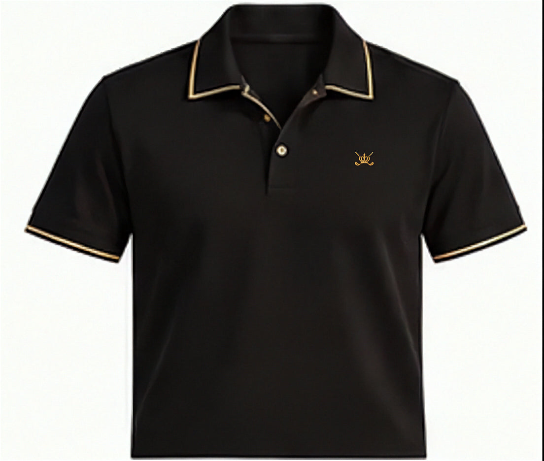 The Performance Polo — Nero · fronte