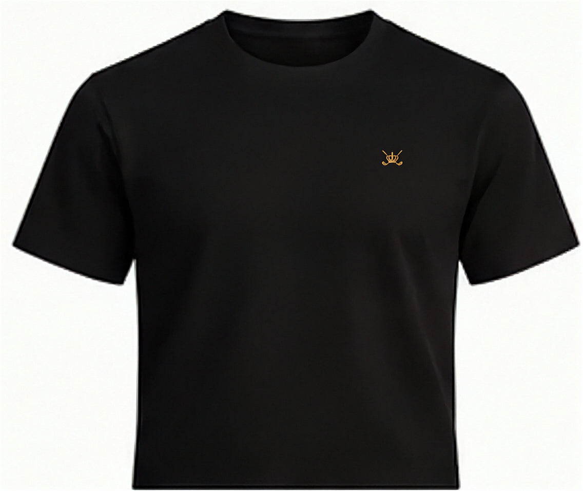 The Essential Tee — Nero · fronte