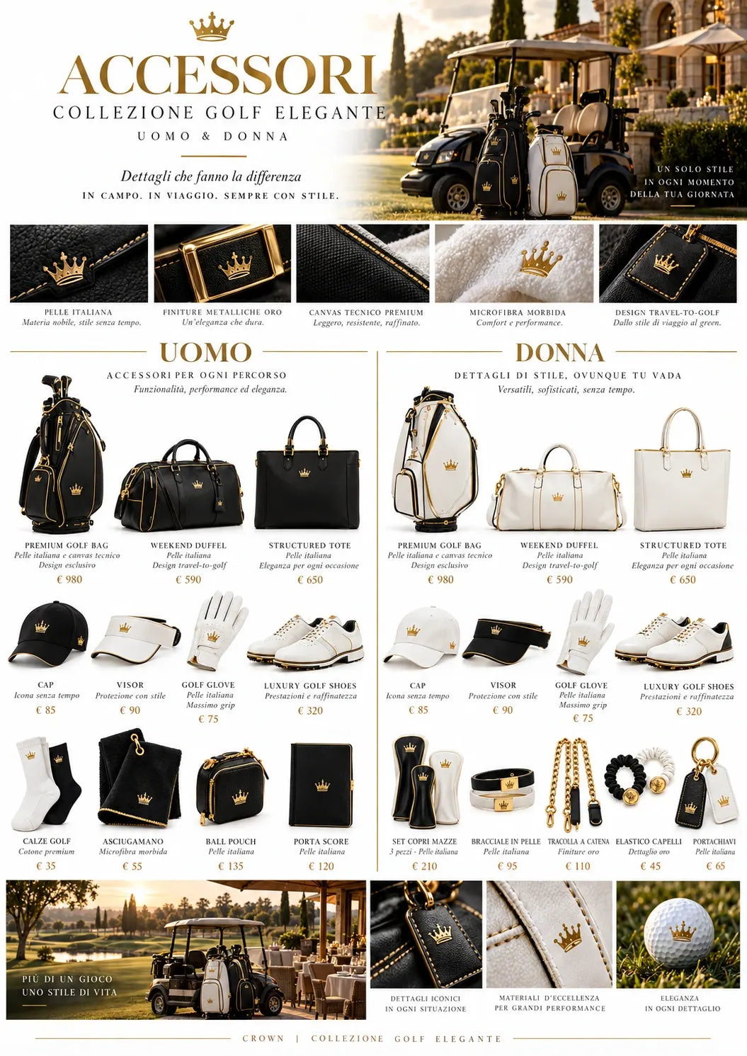 CROWN Golf accessories