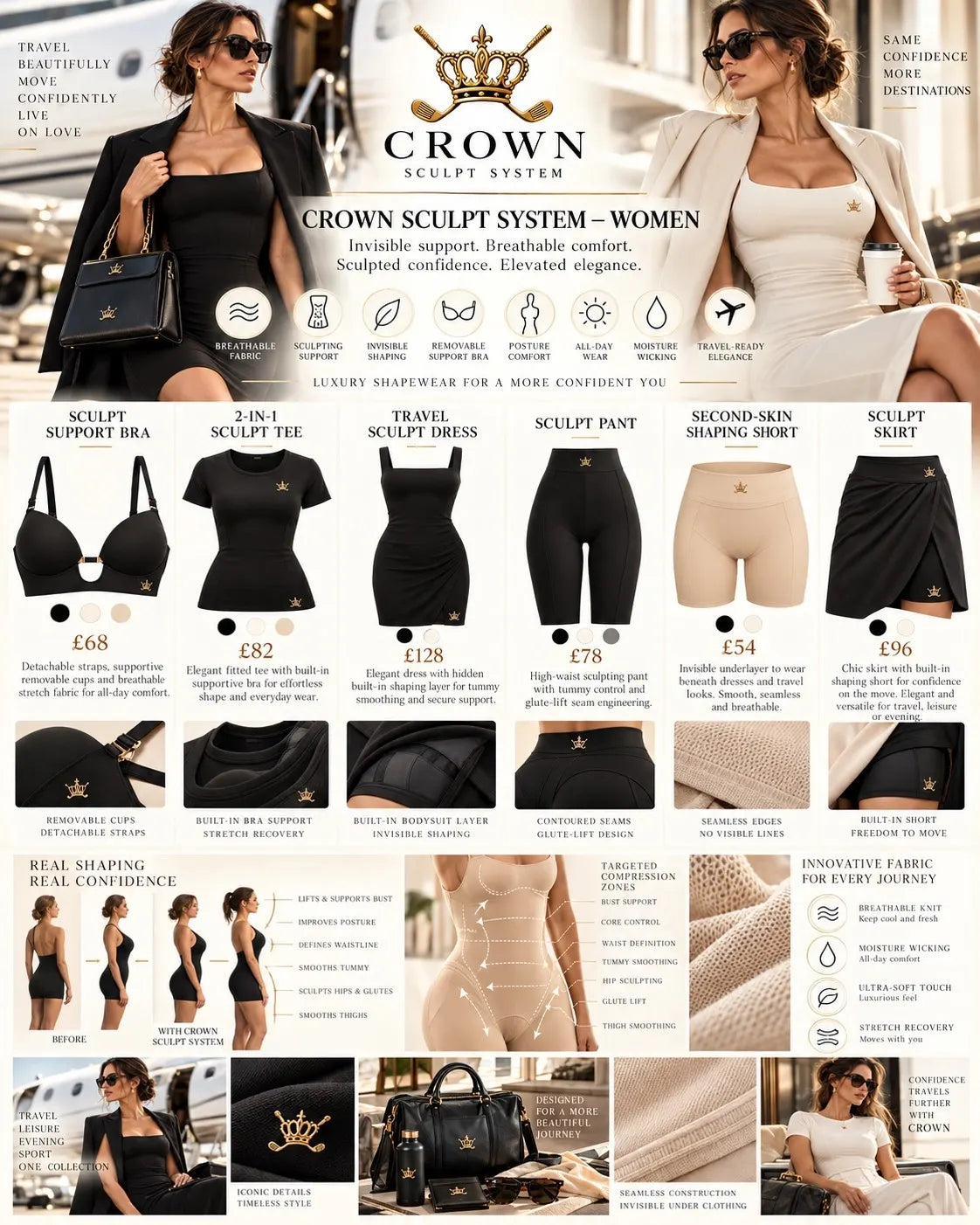 Indossatrici CROWN Sculpt Donna