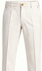 The Travel Trouser — Bianco · fronte