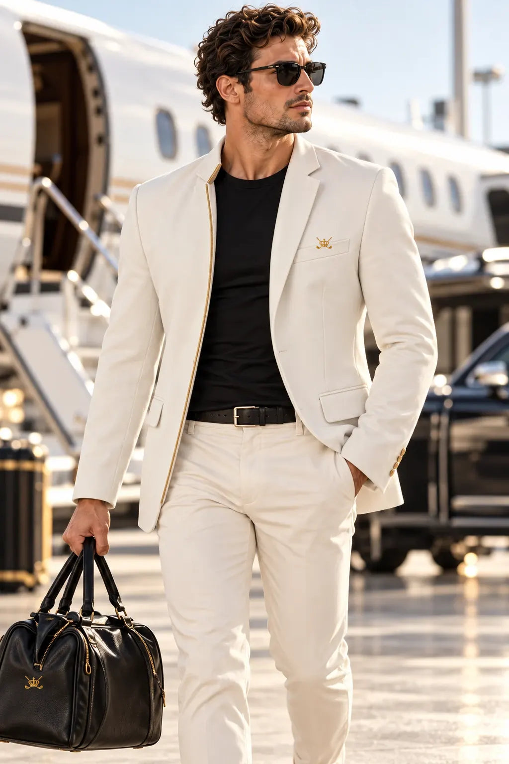 The Adaptive Blazer — Bianco · indossato