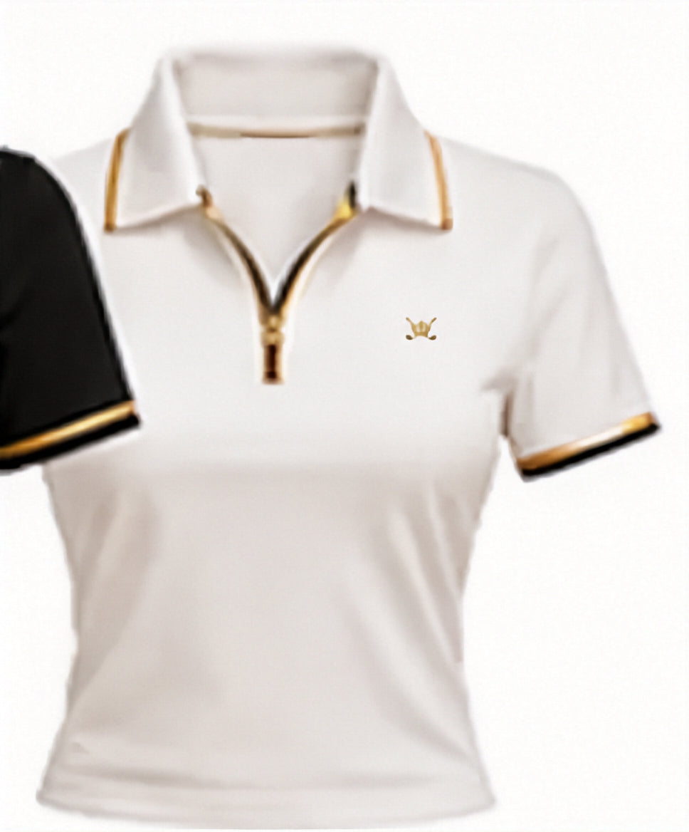 Sculpt Polo — Bianco · fronte