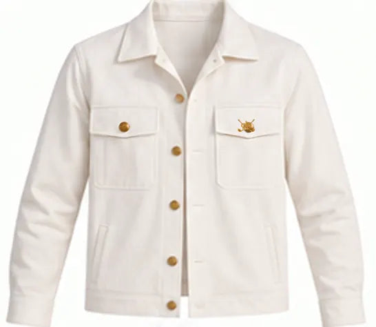 The Travel Overshirt — Bianco · fronte