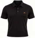 Travel Sculpt Polo — Nero · fronte