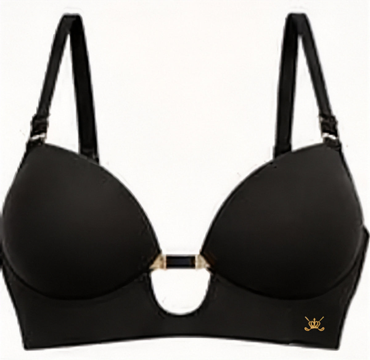 Sculpt Support Bra — Nero · fronte