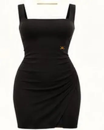Travel Sculpt Dress — Nero · fronte
