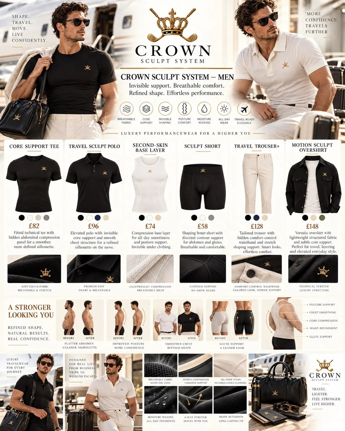 Indossatori CROWN Sculpt Uomo